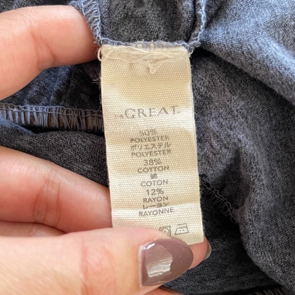 The Great. Ruffle Hem Shirt Blue Size S - Picture 7 of 8